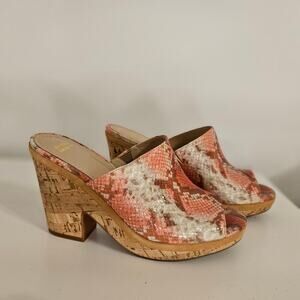 Johnston & Murphy Coral Snake Print Platform Size 7